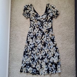 Adrianna Papell Floral printed tie back Dress